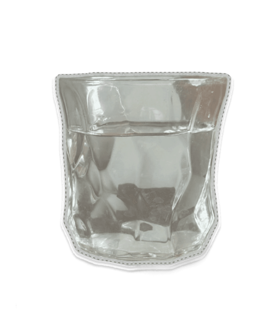 A glass of tap water